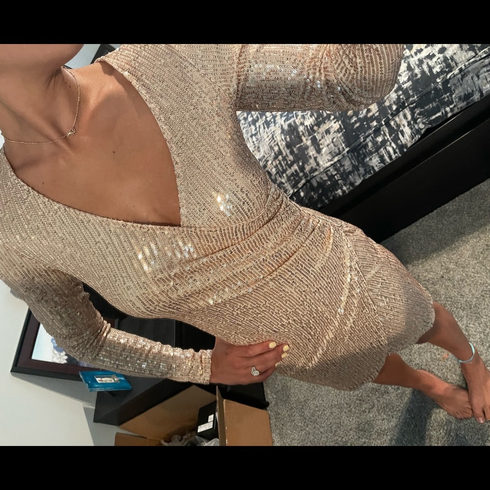 Champagne Mini Dress
